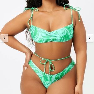 Frankie’s foxy satin bikini top